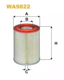 WIX FILTERS wa9822 -  Воздушный фильтр